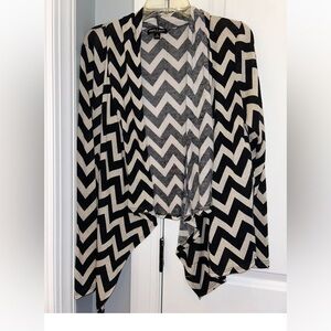 About A Girl Black and White Chevron Fabric